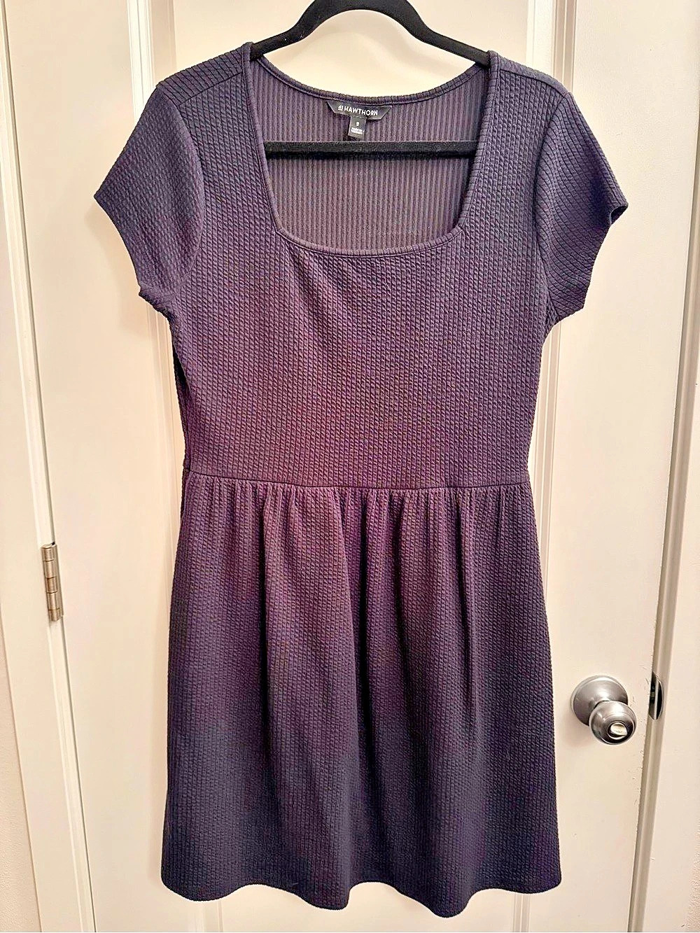 41 Hawthorn Claudia Square Neck Dress Square Neck Mini Dress in Black Size Mediu